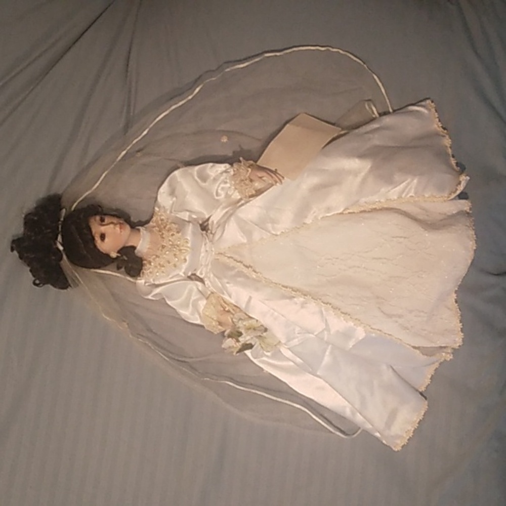 25 inch American classic collection hand crafted Porcelain doll- Victoria bride